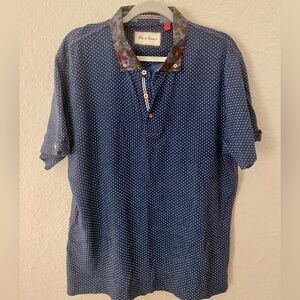 Robert Graham Floral and Polka Dot Shirt